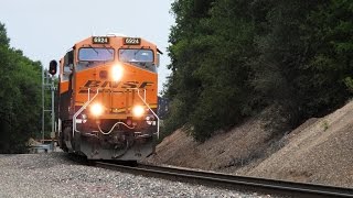 HD 3 BNSF Trains at Christie Franklin Canyon May 14 2016 [upl. by Norreht]