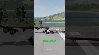 Different Speeds vs Barriers  BeamNG Drive Crash Test [upl. by Jaquenette]