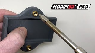 Threaded insert setting with Modifi3D Pro  3D Print Finishing Tool [upl. by Ramah917]