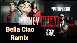 El Profesor Bella Ciao HUGEL Remix Lyrics and Action Scenes Video [upl. by Annasiul]