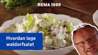 Hvordan lage waldorfsalat  Tilbehør til kalkun  REMA 1000 [upl. by Roskes]