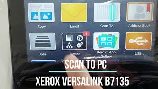 Scan to PC setup using Xerox Versalink B7135 [upl. by Eelsew122]