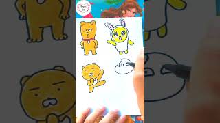 How to draw a cute Apeach  Kakao Friends shorts youtubeshorts drawing [upl. by Giuliana264]