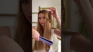 Saç düzleştirici ile havalı dalgalar👩🏼‍🦱🎀🪮🌸 saçşekillendirme reklam hairtutorial [upl. by Korenblat]