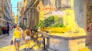 Corfu Greece 🌴  September 2023  4K 60fps HDR Walking Tour [upl. by Eldoree]