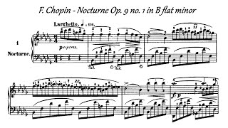 F Chopin  Nocturne Op 9 no 1 in B flat minor [upl. by Leimaj459]