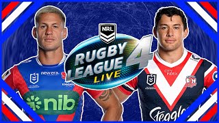 ROOSTERS SCORE ON FIRST TOUCH BUT CAN THEY HOLD ON VS NEWCASTLE KNIGHTS ON RLL4 NRL ROUND 6 [upl. by Mitzi]