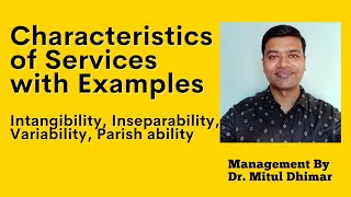 Characteristics of services with examples  What are characteristic of services [upl. by Mathis]