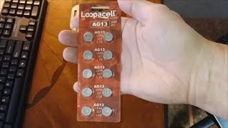 Review amp Save Money LR44 AG13 15V Alkaline Button Cell Batteries WatchClocksHearing AidsTester [upl. by Chem754]