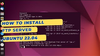 How to install an FTP Server on Ubuntu 2204 with VSFTPD [upl. by Tami]