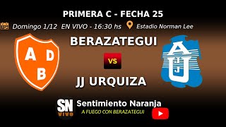 Berazategui vs JJ Urquiza EN VIVO  Primera C  Fecha 25  Clausura 2024 [upl. by Nevaj961]