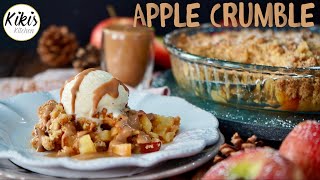 5 Minuten Apple Crumble  schmeckt wie Apfel Streuselkuchen  ApfelRezepte 🍂 [upl. by Wilber]