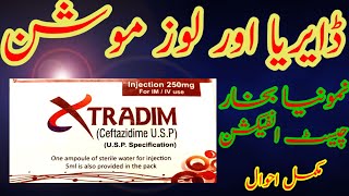 Xtradim 250mg inj  Antibiotic  Ceftazidime injection benefits and sideeffects usese in Urdu [upl. by Dafodil898]