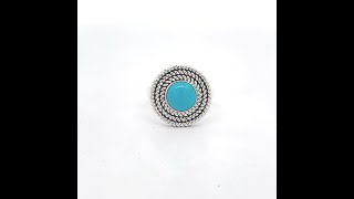 Artie Yellowhorse Jewelry Genuine Sleeping Beauty Turquoise Sterling Silver Ring [upl. by Blakeley]