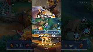 Build amp Emblem Global Miya🔥 mobilelegends mobilelegend [upl. by Pax]