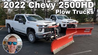 2022 Silverado 2500HD LT and Custom with a Western Pro Plus 8 Foot Plow [upl. by Mixie]