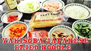 Easy Yakisoba Japanese Chicken Fried Noodle Recipe [upl. by Ihsorih]