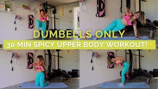 30Min Gym or Home Dumbbell Upper Body Workout  Moms Welcome 💪 [upl. by Dekeles]