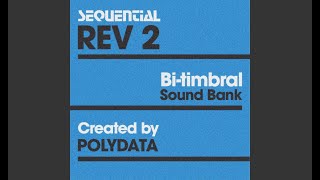 Sequential Prophet Rev 2  Bitimbral Sound Bank [upl. by Angy]