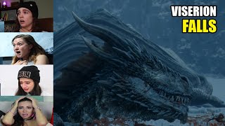 Reactors Reaction to The Night King Killing Daenerys Dragon Viserion  Game of Thrones 7x6 Reaction [upl. by Gilligan]