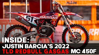 Inside Justin Barcias Troy Lee Designs RedBull GasGas MC 450F [upl. by Hew]