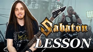 How To Play Bismarck by Sabaton  Guitar Solo Lesson [upl. by Danas]