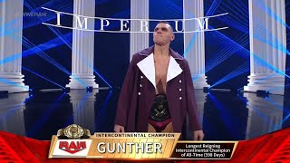 Gunther Entrance  WWE Monday Night Raw January 29 2024 [upl. by Aevin]