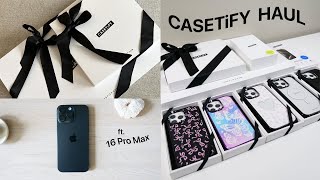 Unboxing CASETiFY iPhone 16 Pro Max Accessories 2024  My Favorite Phone Case Haul [upl. by Sommer298]