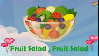 Watermelon Song  Fruit Salad Song for Kids  Watermelon Watermelon Papaya Papaya CHIKOO CHIKOO Poem [upl. by Hoffman]