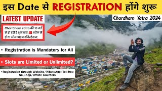 BIG UPDATE😃  Chardham Yatra Registration 2024 Kedarnath Yatra Opening Date  Uttarakhand Beauty [upl. by Ahsemaj577]