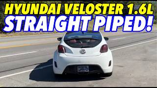 2012 Hyundai Veloster 16L w STRAIGHT PIPES [upl. by Abeh]