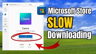 How to FIX Microsoft Store SLOW DOWNLOADING or Pending Problem in Windows 1011 [upl. by Laith429]