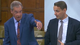 Nigel Farage SHUTS DOWN Labour MP blaming him for migrants drowning [upl. by Ahsatel716]