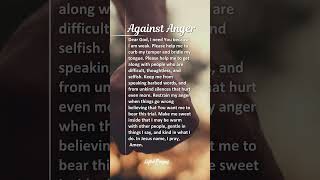 Let us pray Prayer Against Satan Anger Irritation Rage Annoyance Irritation Jesus SaveUs [upl. by Eta]