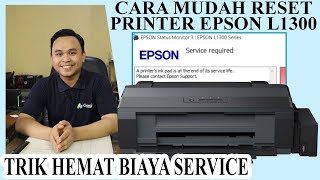 CARA Reset Printer Epson L1300 menggunakan resetter Adjustment Program [upl. by Rudich]