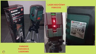 Laser krzyżowy Parkside poziomica laserowa test [upl. by Pedaias190]