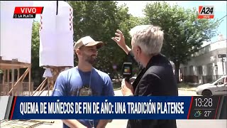 👉 QUEMA DE MUÑECOS DE FIN DE AÑO UNA TRADICIÓN PLATENSE [upl. by Avigdor]