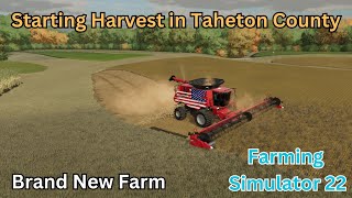 Starting Harvest in Taheton County  Farming Simulator 22  Ep1 [upl. by Adnohsed]