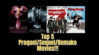 Top 5 Sequel Prequel Remake Movies [upl. by Eedak570]