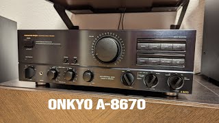 Onkyo A8670 in Action [upl. by Annabell]