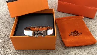 Hermes Clic H bracelet Blanc Review [upl. by Cleavland]