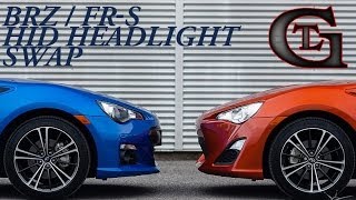 BRZ HID Headlight Bulb Upgrade  BRZ FRS Video Series 1 [upl. by Lepine]