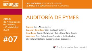 07 Auditoría de PYMES  Económicas UBA [upl. by Kaycee841]