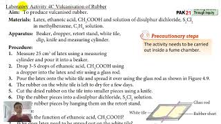 F5C4 42 4C Laboratory Activity Vulcanisation of Rubber 华语 [upl. by Selway744]