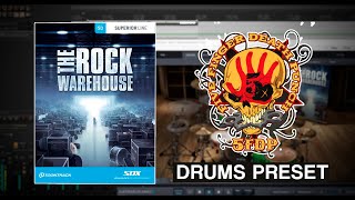 Superior Drummer 3 I The Rock Warehouse SDX I Five Finger Death Punch Preset [upl. by Einahteb291]