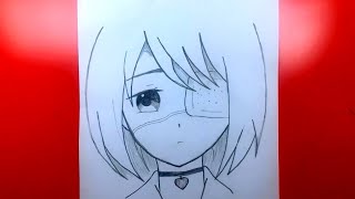 Como desenhar uma garota de anime passo a passo  Desenhe Anime Fácil com Lápis [upl. by Diane]