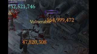 Diablo 4  last min PTR  Barbarian  Bash  165 Mio DMG [upl. by Oster990]