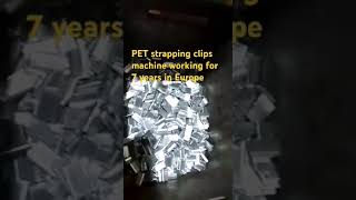 PET strapping clips machine working for 7 years in Europepackingclipmachine [upl. by Veda]