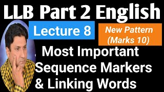 LLB Part 2 English  Most Important Linking Words  Lecture 8  New Paper Pattern 2024 [upl. by Marni]