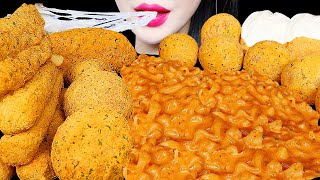 ASMR CHEESY CARBO FIRE NOODLE CHEESE BALL CHEESE STICKS 까르보불닭 뿌링클 치즈볼 먹방 EATING SOUNDS MUKBANG [upl. by Kacie613]